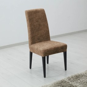 Husă extensibilă de scaun ESTIVELLA maro, set de 2 buc.