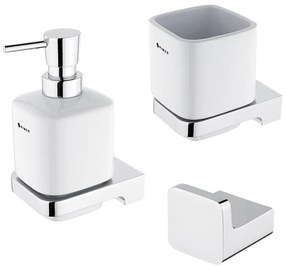 Dozator de săpun, suport de periuțe și cârlig de perete NIMCO MA set-31K-26 MAYA