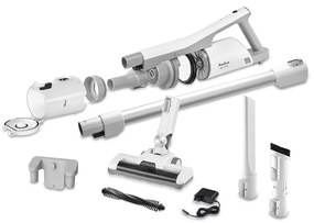 Aspirator Amica Aura VM 7050 Baterie Li-Ion  Vertical 2 in 1 150 W Iluminare LED perie Alb