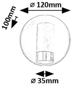 Spot LED de perete Rabalux 75040 KADIR LED/3W/230V 4000K