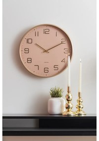 Karlsson 5973LB ceas de perete design, roz,diametru 40 cm
