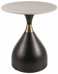 Măsuță de cafea Pineto, marmură / negru