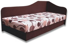 Pat de o persoană (canapea) 80 cm Lady 87 (maro închis 40 + Ikarus 20) (D). 793116