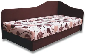 Pat de o persoană (canapea) 80 cm Lady 87 (maro închis 40 + Ikarus 20) (D). 793116