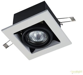 Spot incastrabil pentru tavan fals, Metal alb MYDL008-2-01-W
