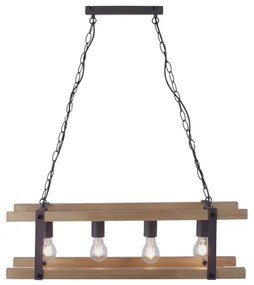 Leuchten Direkt 15684-79 - Lustră pe lanț EDITH 4xE27/60W/230V