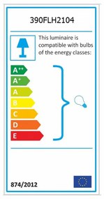 Aplica de Perete "Aripi", 2 Bucati, Culoare Nuc, Soclu E27, Max. 60W