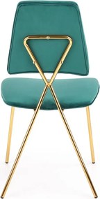 Scaun K411 velvet verde