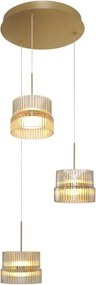 Candelabru LED suspendat pe cablu LUXE LED/34W/230V, alamă
