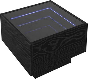 vidaXL Masă de cafea Stejar Negru 40 x 40 x 30 cm Lemn compozit