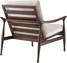 Fotoliu elegant design LUX Manzo maro / bouclé cream