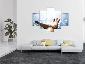 Tabloul cu palma deschisă (150x105 cm)
