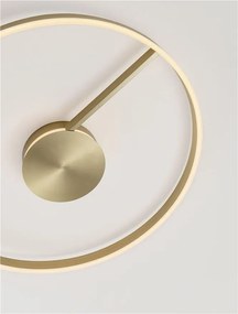 Lustra circulara aluminiu bronz LED CCT SIENA 80cm