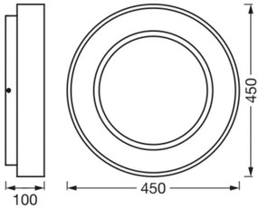 Ledvance SUN@HOME CIRCULAR LED 18,5W 230V Wi-Fi plafonieră dimabilă