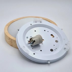 Plafonieră NATURAL SLIM 1xE27/60W/230V ø 27 cm pin