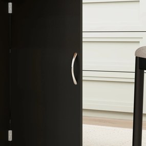 HOMCOM Masă Pliabilă pentru 4-6 Persoane, cu 2 Roți, Masă Rabatabilă cu 2 Rafturi pentru Depozitare, 140x75x74 cm, Negru | Aosom Romania
