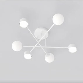 Plafonieră aplicată HOLON 3xG9/8W/230V + 3xGX53/12W albă