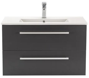 Dulap inferior Vario Clam 80 cu lavoar alb-antracit