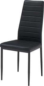 Set de dining 4x scaune + masă Catini AUSTIN - Negru