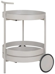 Cărucior Beja, oțel, gri, 2 rafturi 40x49,5x61 cm