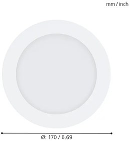 Eglo 32738 - Spot LED RGB reglabil încastrat FUEVA-C LED/10,5W/230V