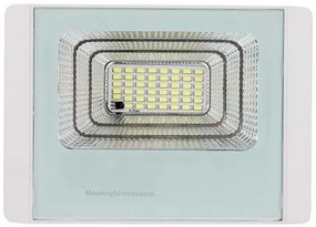 Proiector solar LED exterior 12W, 3,2V, IP65, 6400K cu telecomandă