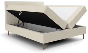 Pat de o persoană 120 cm Napoli Bonell (crem) (cu somieră, cu sp. depozitare). 1082438