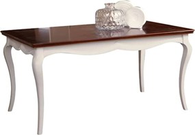 Masă lemn masiv nuc Dining Milan Alb- 160/, 250 × 90 × 77,5 cm