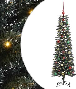 vidaXL Brad de Crăciun artificial Verde 150 cm PVC și Plastic și Oțel