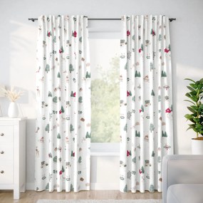 Goldea draperie de crăciun din 100% bumbac - crăciun tradițional 180x150 cm