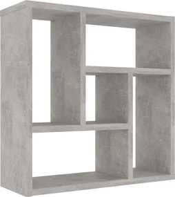 vidaXL Raft de perete, gri beton, 45,1x16x45,1 cm, lemn prelucrat