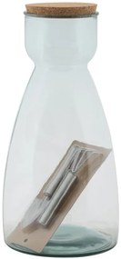 Vaza transparenta din sticla reciclata, ∅ 21,5 cm, Elegant Mauro Ferretti