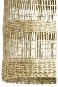 Lustră în culoare naturală cu abajur din iarbă de mare ø 20 cm Latika – Light &amp; Living