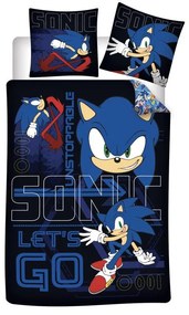 Sonic Ariciul Unstoppable set de lenjerie de pat 140×200cm, 70×90 cm
