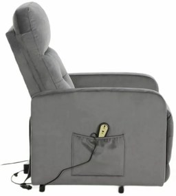 Fotoliu Otus II velvet gri Blu14 H100 cm