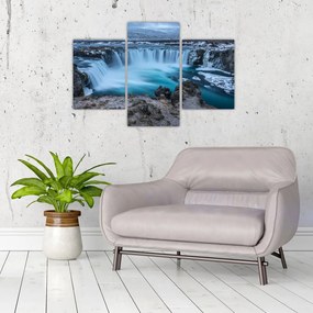 Tablou - Priveliște la cascade (90x60 cm)
