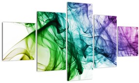 Tablou - fum colorat (125x70 cm), în 40 de alte dimensiuni noi
