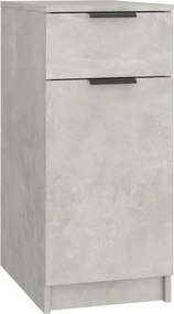 vidaXL Dulap de birou, gri beton, 33,5x50x75 cm, lemn prelucrat