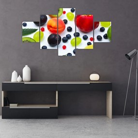 Tablou - fructe cu picături de apă (125x70 cm), în 40 de alte dimensiuni noi