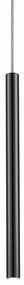 Pendul LED design minimalist LOYA, negru-pearl black