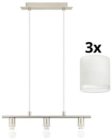 Lustră LED pe cablu Eglo MY CHOICE 3xE14/4W/230V crom/alb