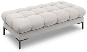 Banca tapitata Bali velvet/picioare negre – L133 x l62 x h41