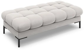 Banca tapitata Bali velvet/picioare negre – L133 x l62 x h41