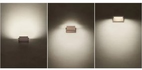 Redo 90585 - Aplica LED de perete pentru exterior FLIP, 20W, 230V, 3000K, IP54, maro