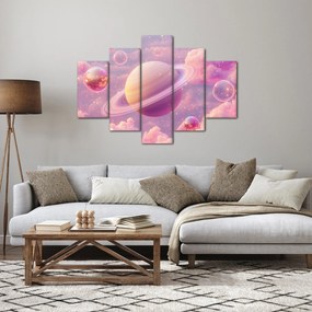 Tablou - Planetă roz (150x105 cm)