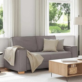 vidaXL Canapea cu 2 locuri, gri taupe, 140 cm, material textil