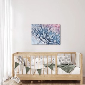 Tablou cu copaci înzăpeziți (70x50 cm)