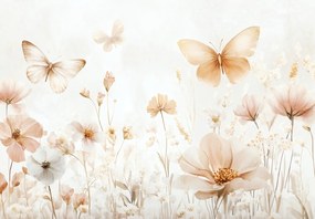 Fototapet - Flori în Culori Pastelate (147x102 cm)