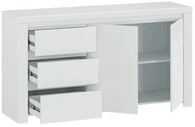 Comodă Lafer 2D3S (alb lucios). 1034133