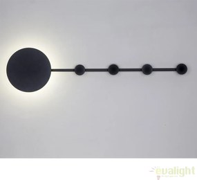 Aplica LED ambientala cu cuier HAN neagra 01001